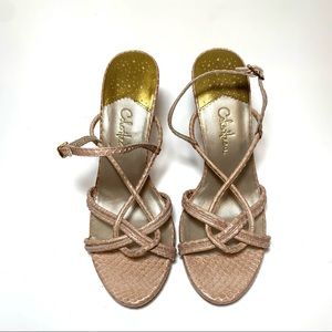 Cole Haan Beige Strappy Heels